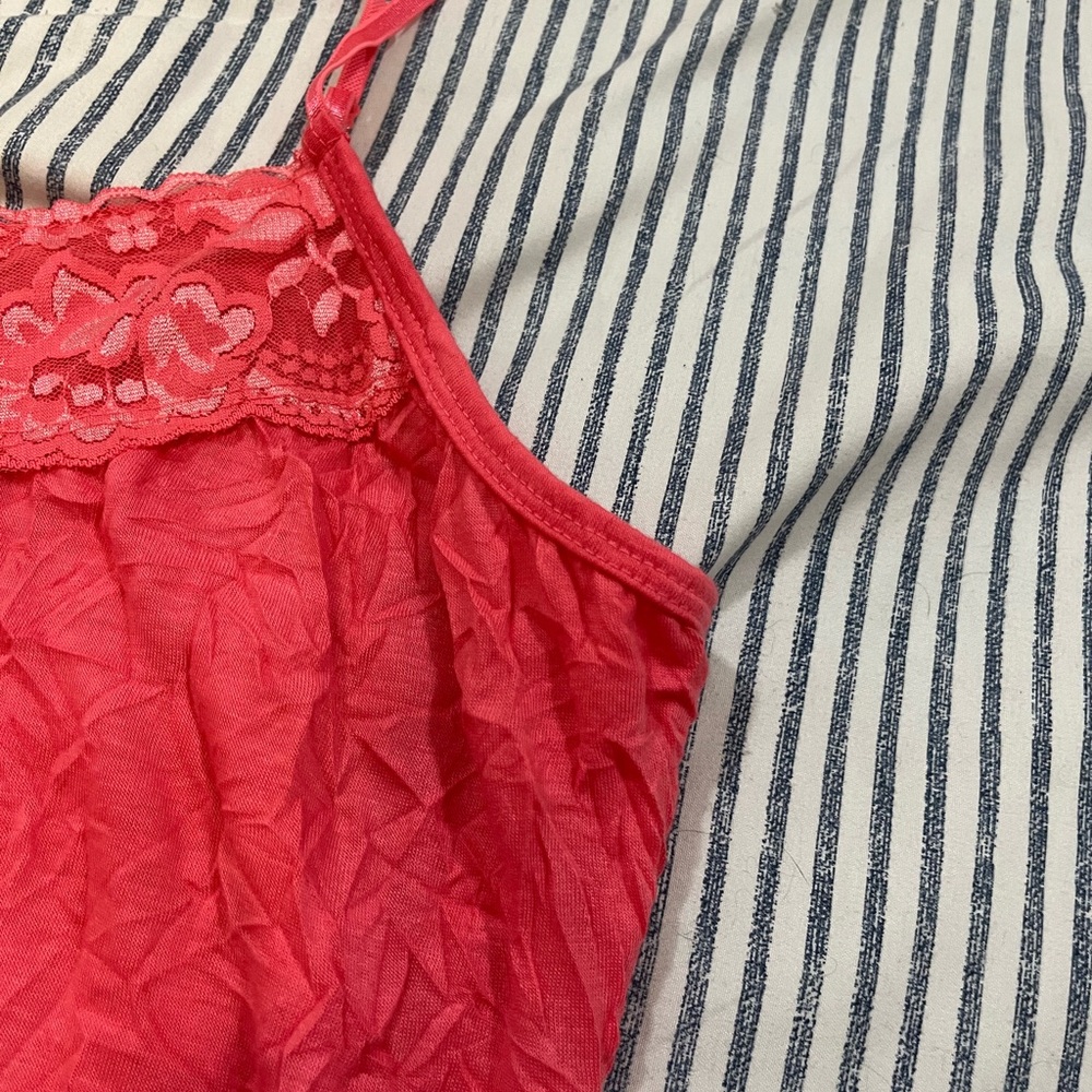 Maurices Pink Sleeveless Lace Camisole - Picture 2 of 5